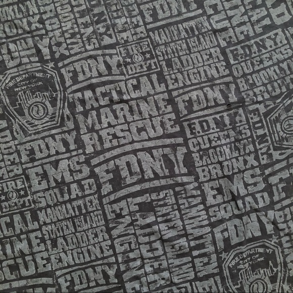 Retro New York Fire Dept All Over Print Tee - Picture 5 of 6